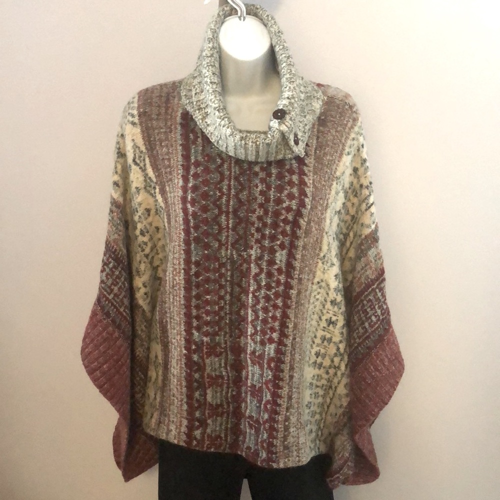 Woman turtleneck poncho from Forever 21.